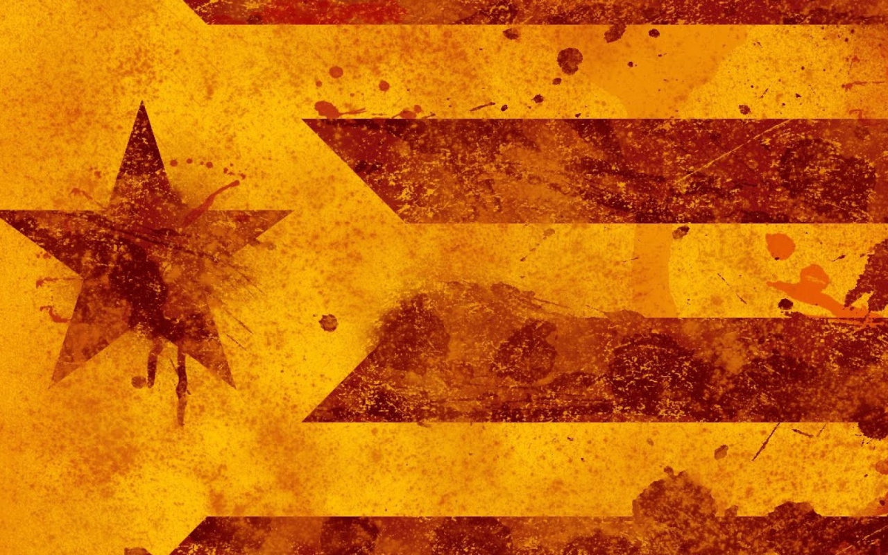 Вариант флага Каталонии