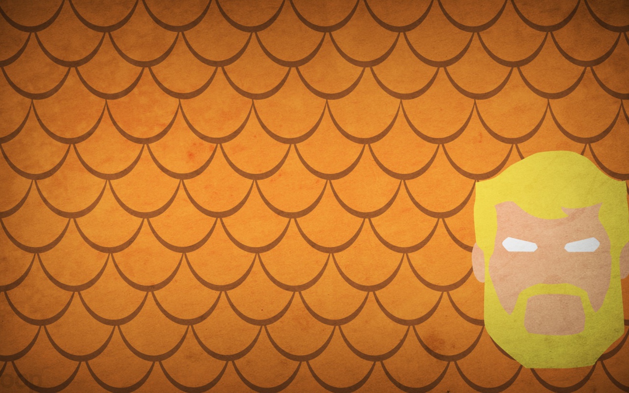 Оранжевый фон, Аквамен комикс Марвел