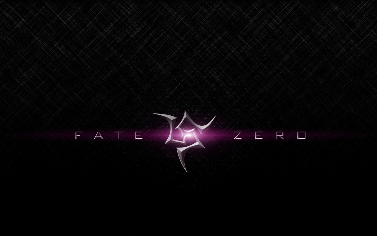 Розовые буквы, аниме Fate-Zero