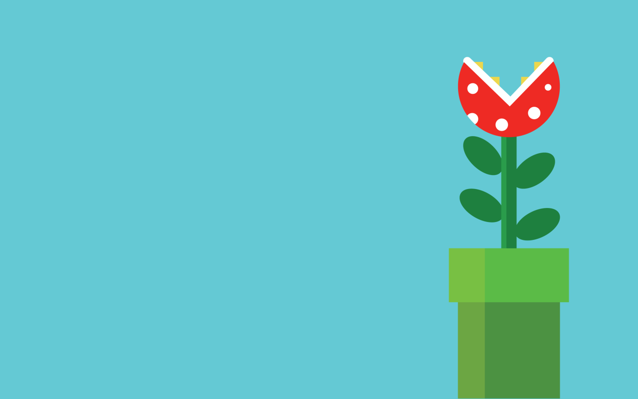 Хищный цветок, игра Super Mario Bros