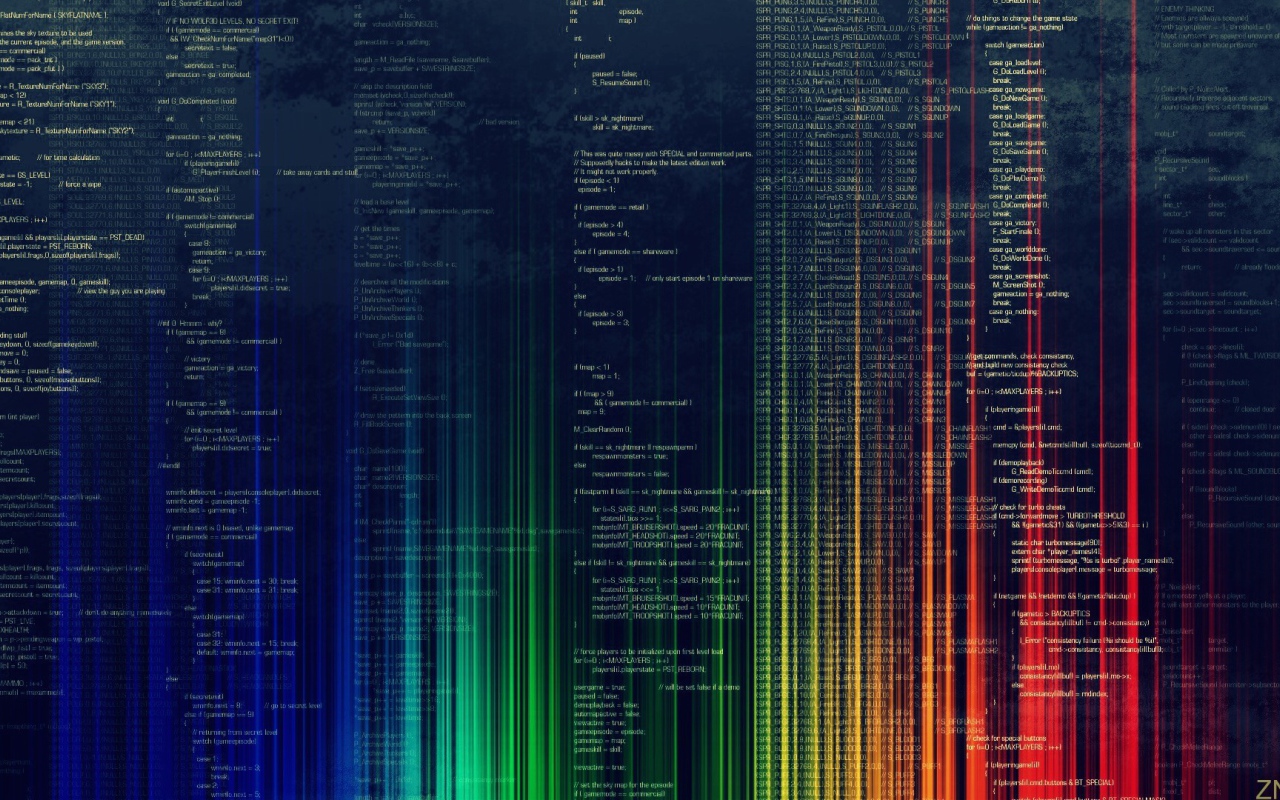 Радужный код программы