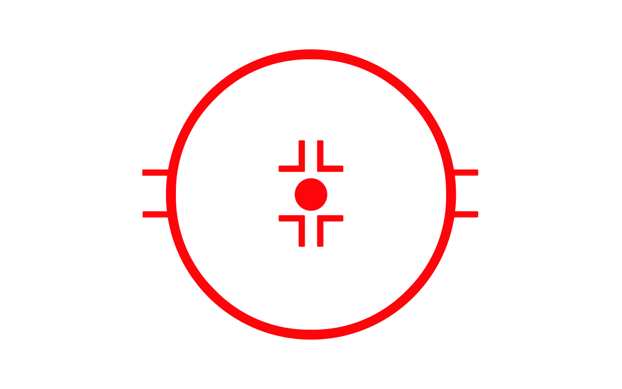 Красная мишень на белом фоне