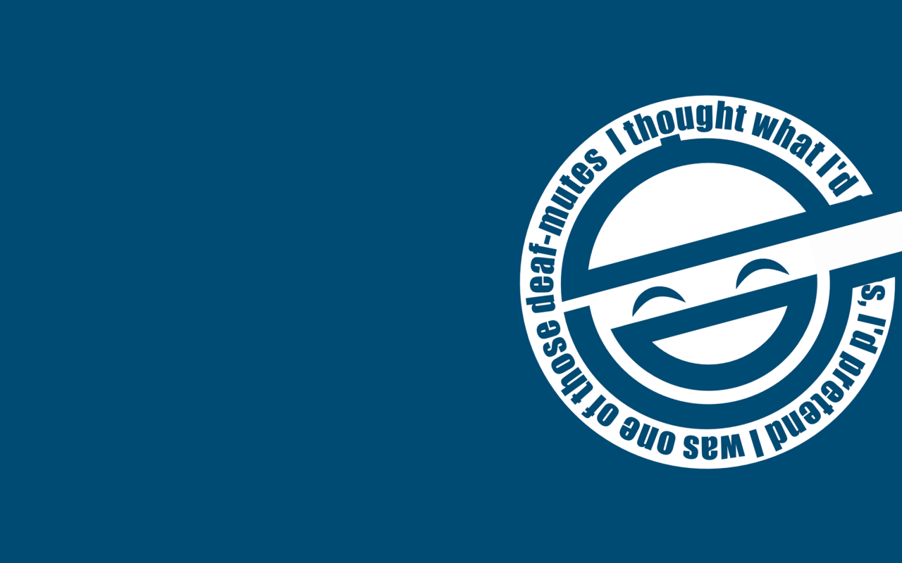 Символ аниме сериала Призрак в доспехах, голубой фон