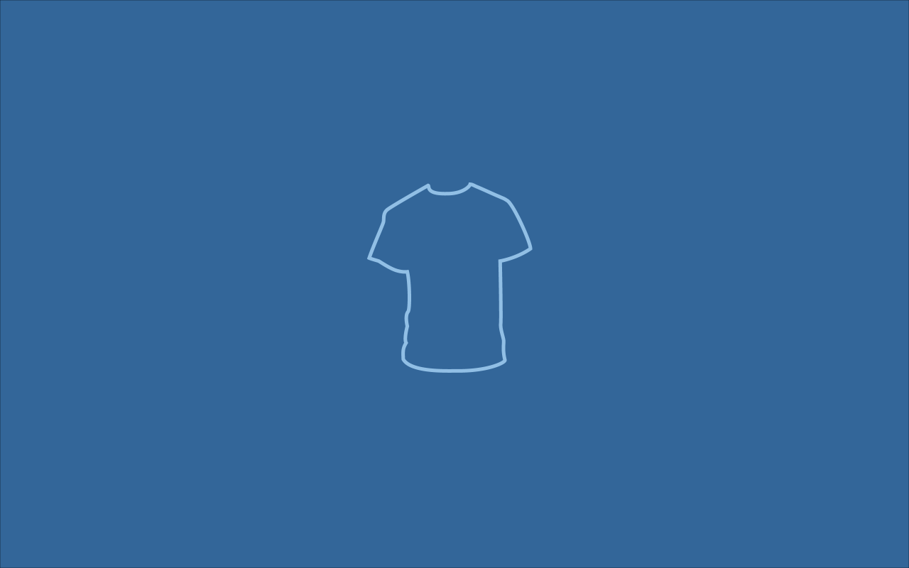 Футболка, голубой фон