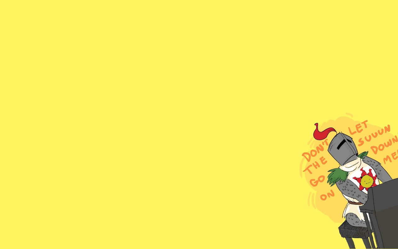 Игра Dark Souls, желтый фон