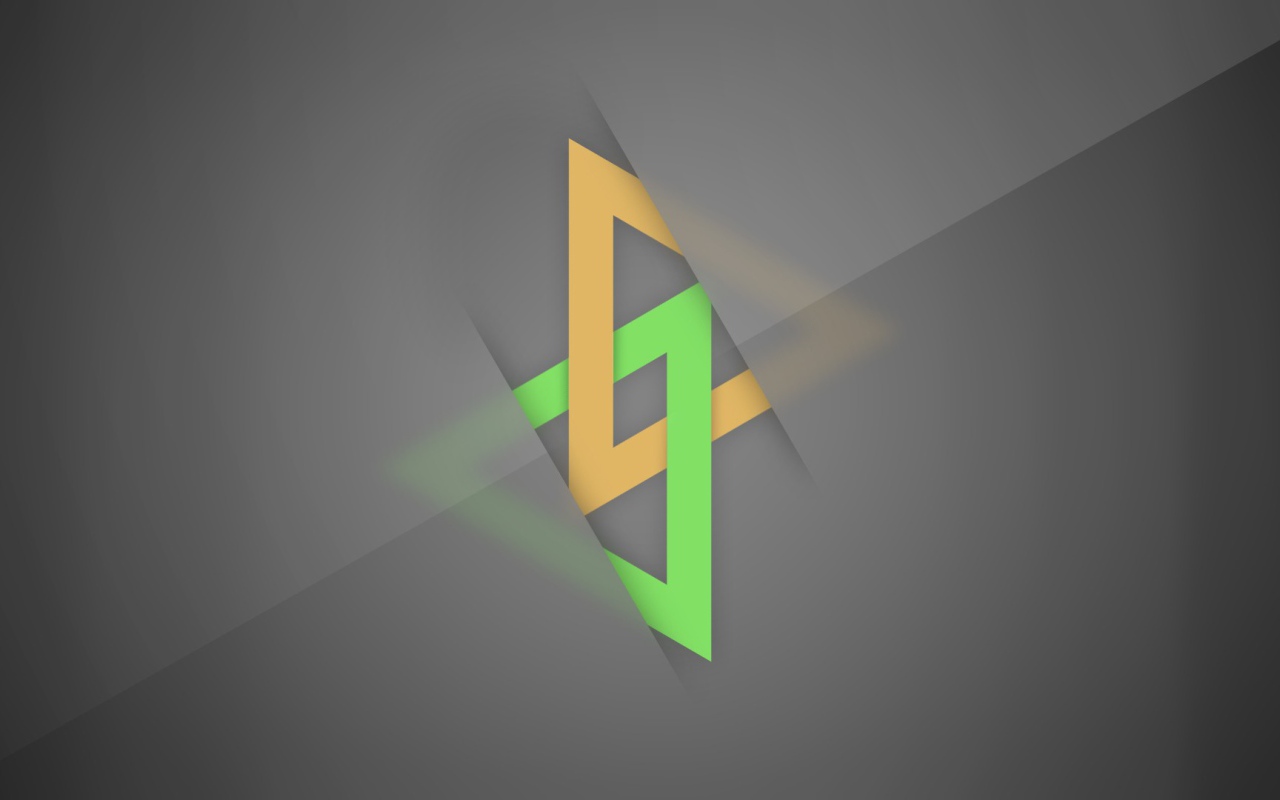 Пересечение треугольников, серый фон