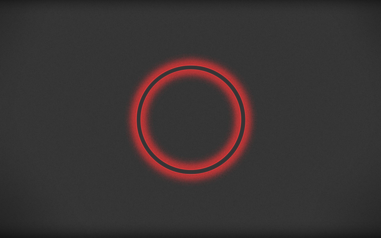 Красный круг на сером фоне