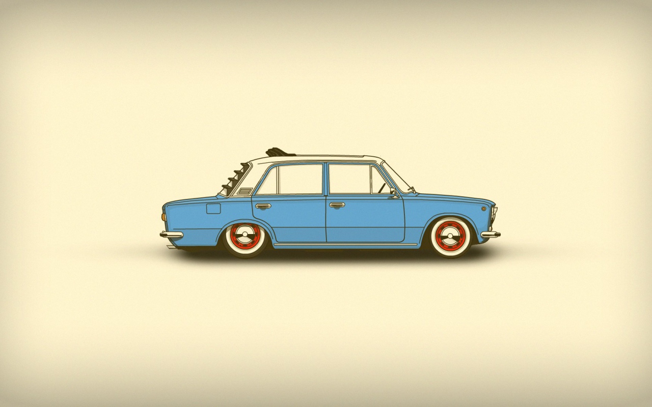 Заниженный ВАЗ, фон