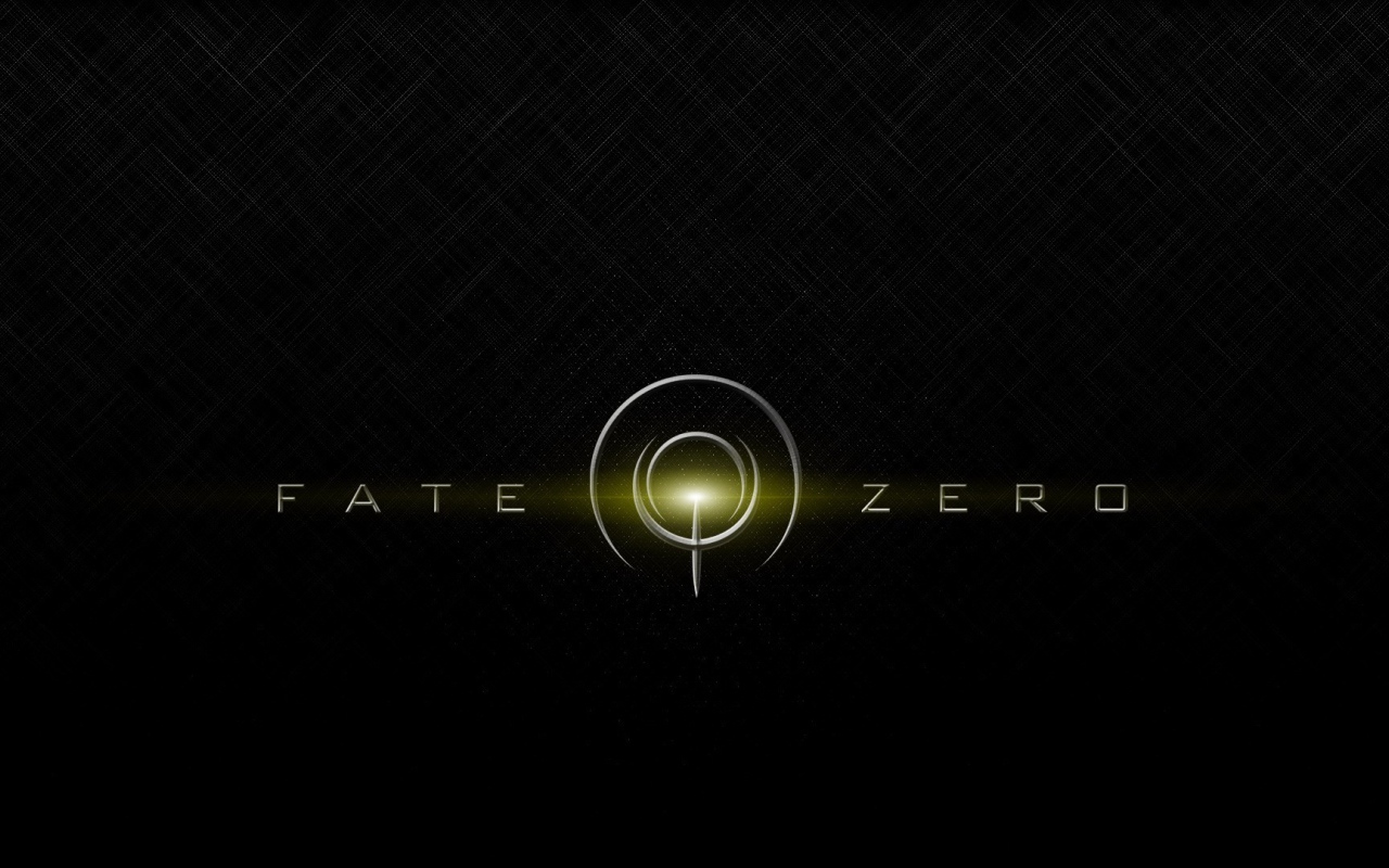 Желтые буквы, аниме Fate-Zero