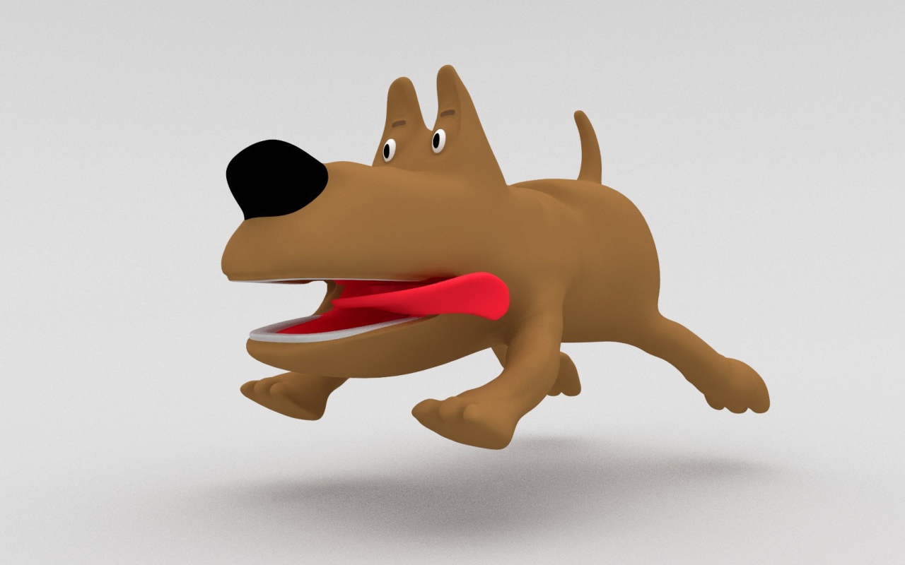 Коричневая собака из мультика