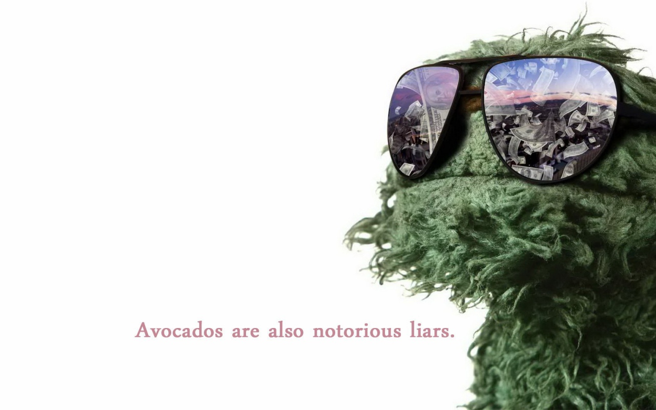 Оскар из Улицы Сезам в очках