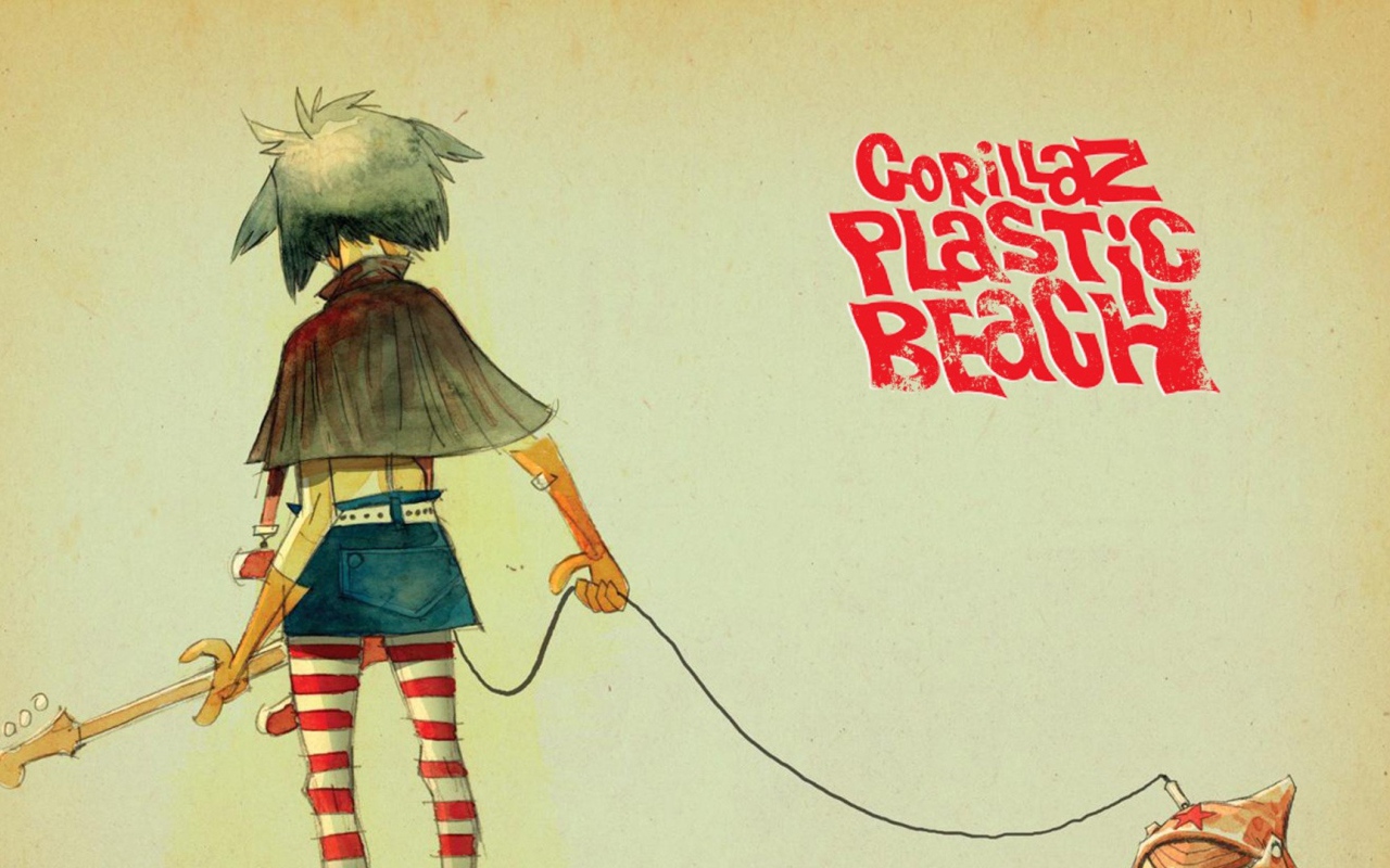 Постер арт проекта Gorillaz