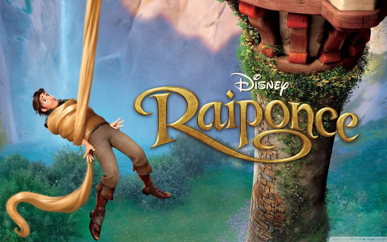 Принц на постере мультфильма Рапунцель