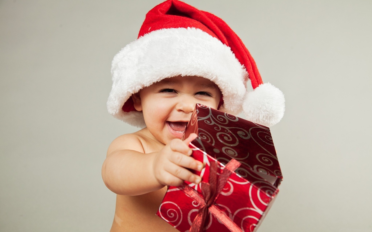 Ребенок Санта клаус