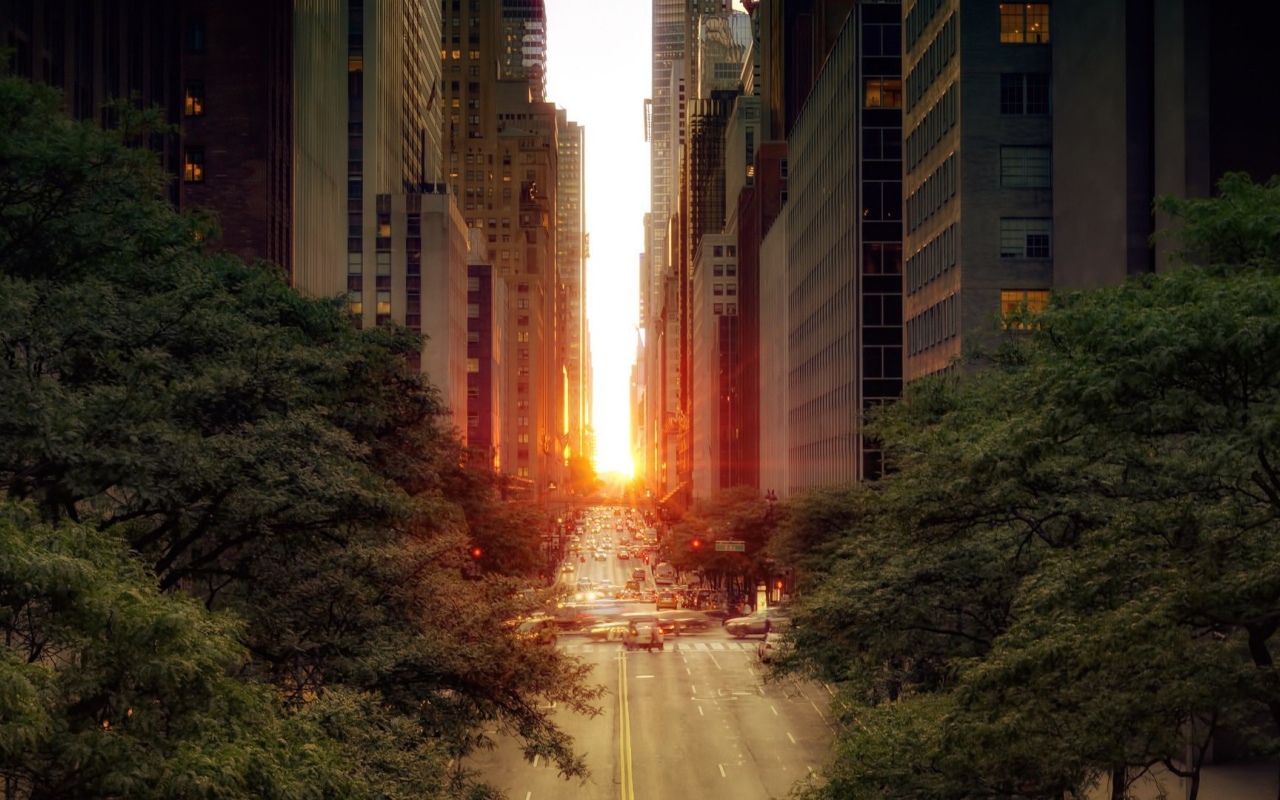 Деловой центр США город Нью-Йорк