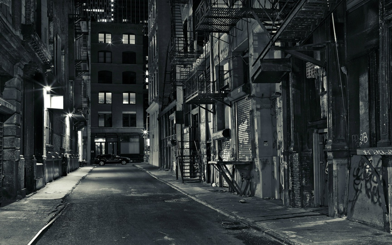 Вечерняя улица в Нью-Йорке