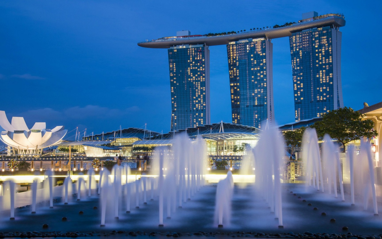 Фонтаны в Сингапуре