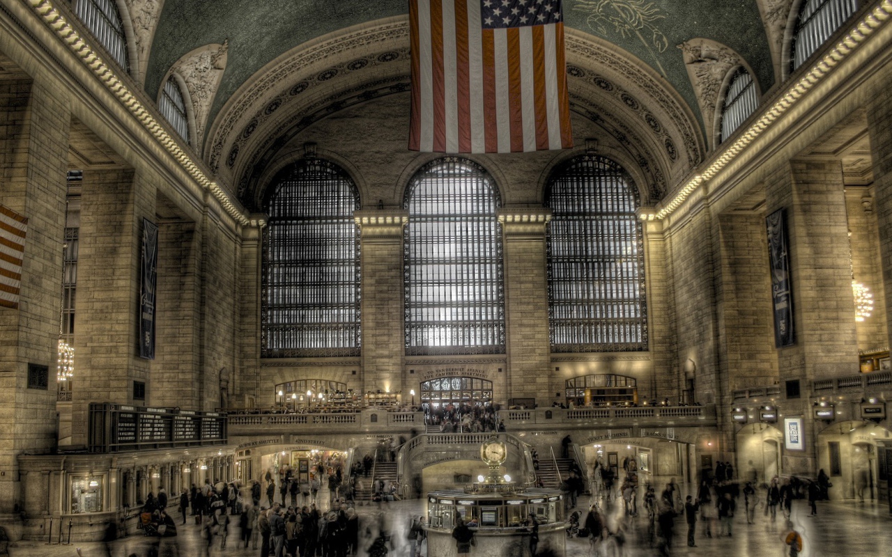 Внутри Центрального вокзала Нью-Йорка