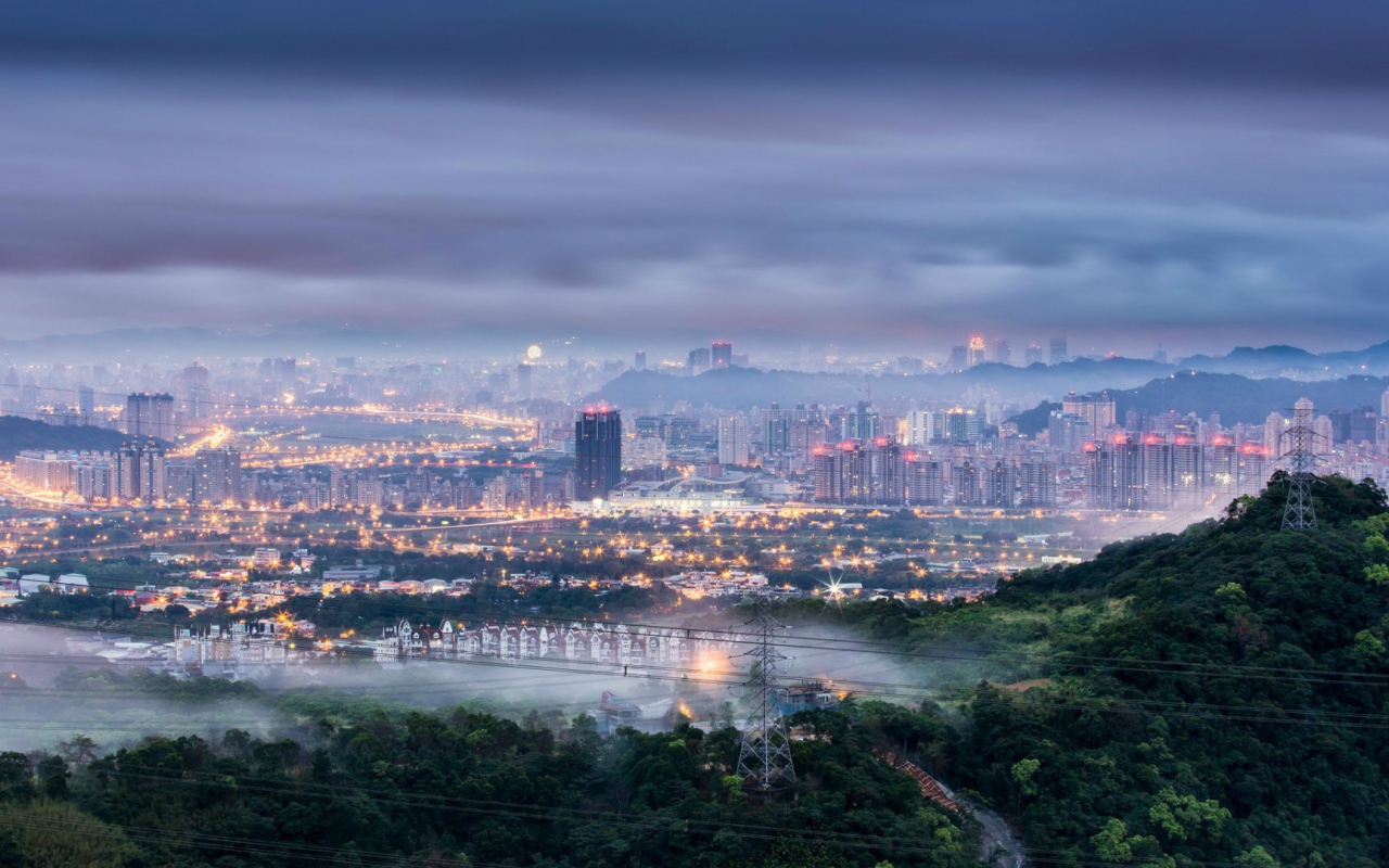 Туманный Тайбей на Тайване