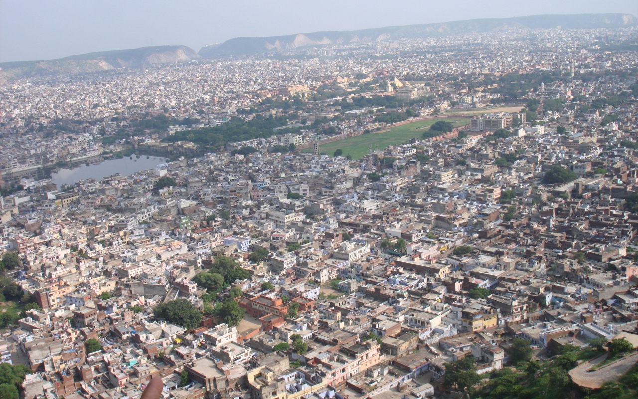 Панорама города в Индии