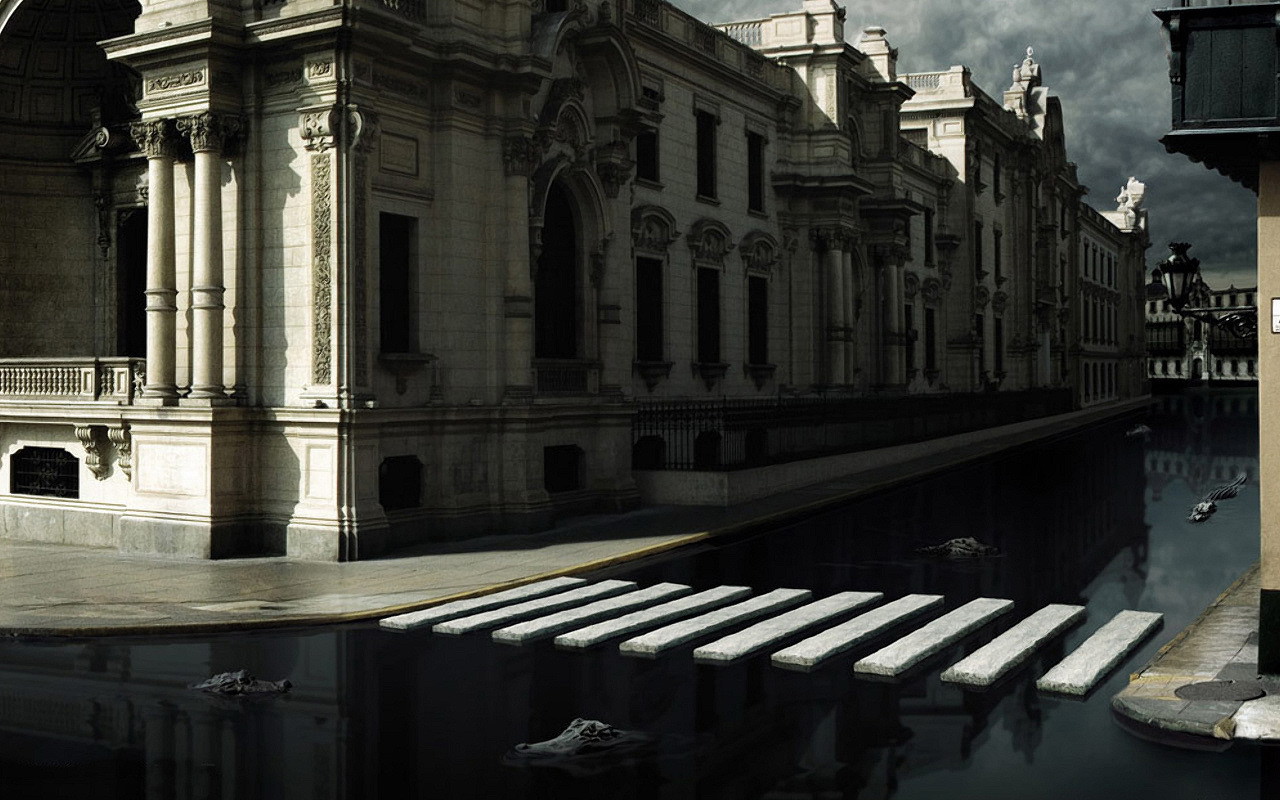 Улица с крокодилами