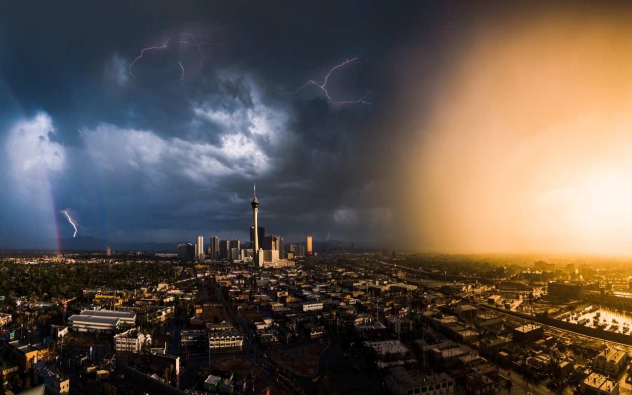 Гроза над Лас-Вегасом, США