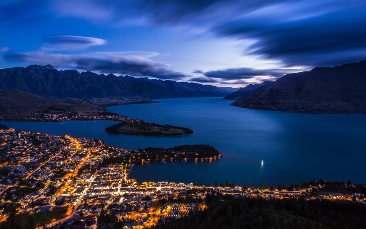 Городок в Новой Зеландии