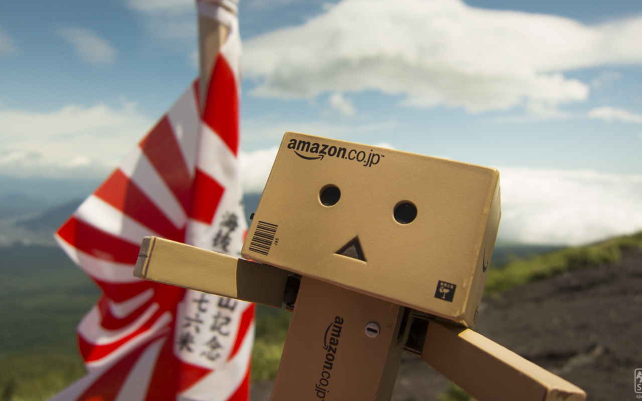 Дандо на фоне японского флага