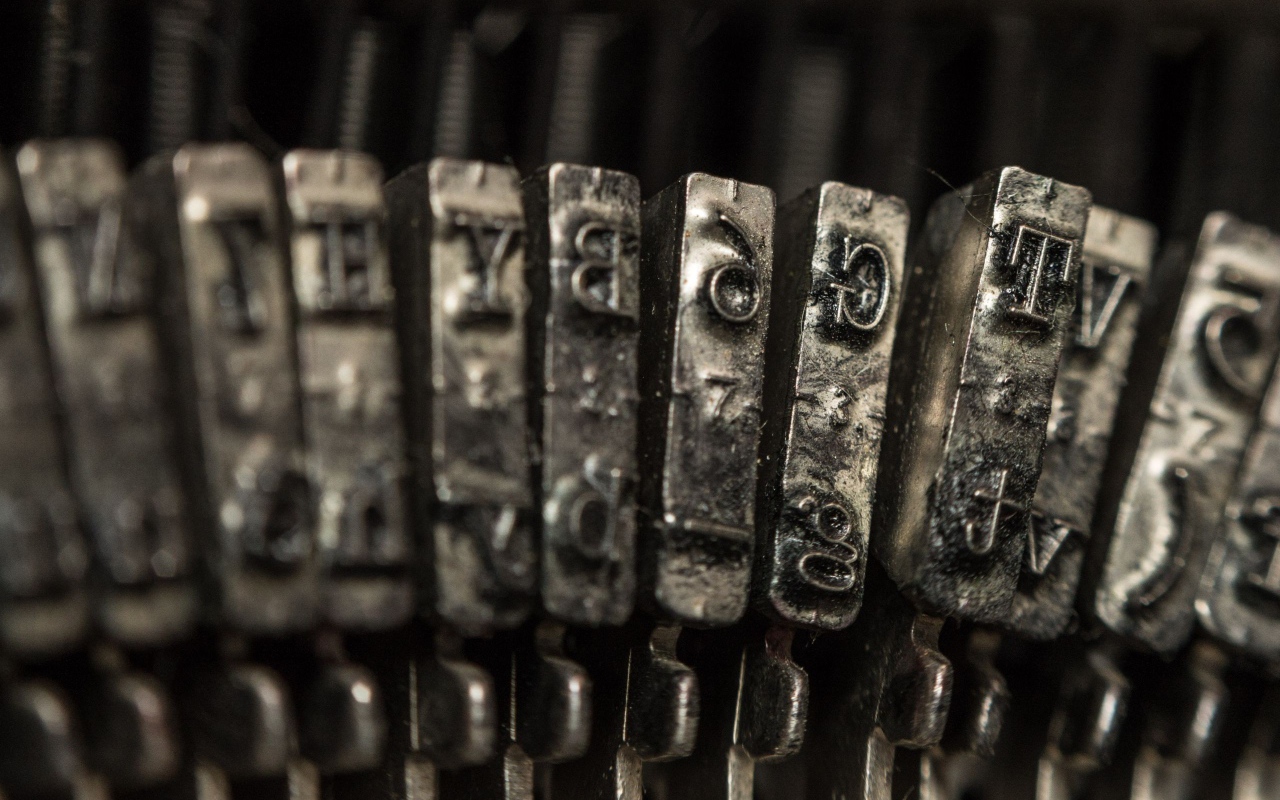 Печатающие головки механической машинки