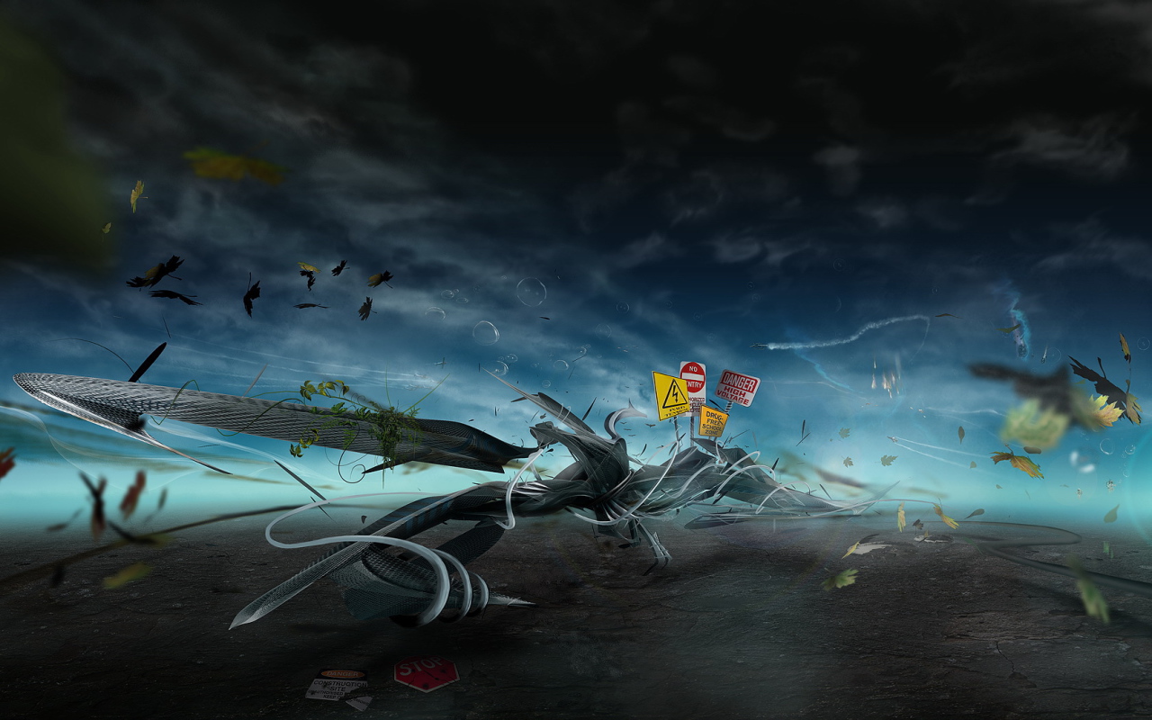 Знаки на абстрактном рисунке