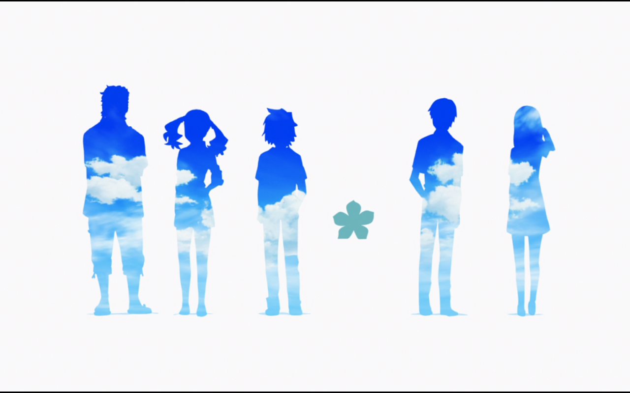 Силуэты облачных людей