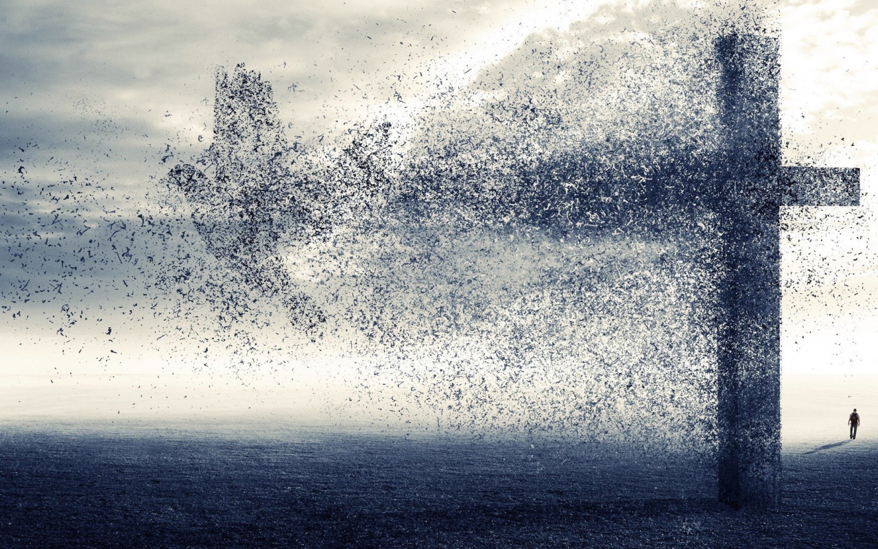 Птица вылетела из креста