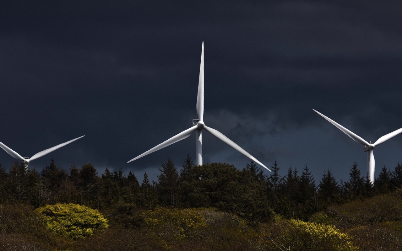Лопасти ветряной электростанции
