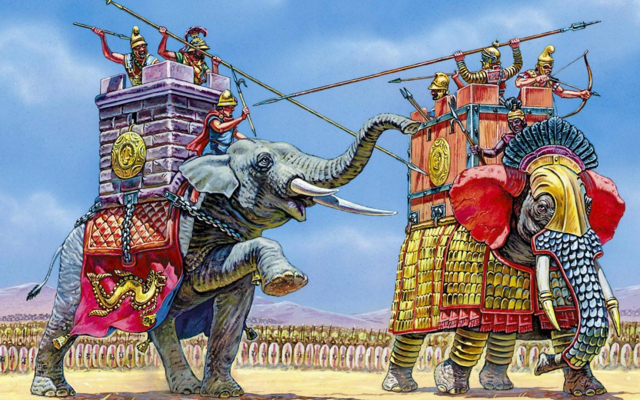 Боевые слоны. III-I вв. до н.э.