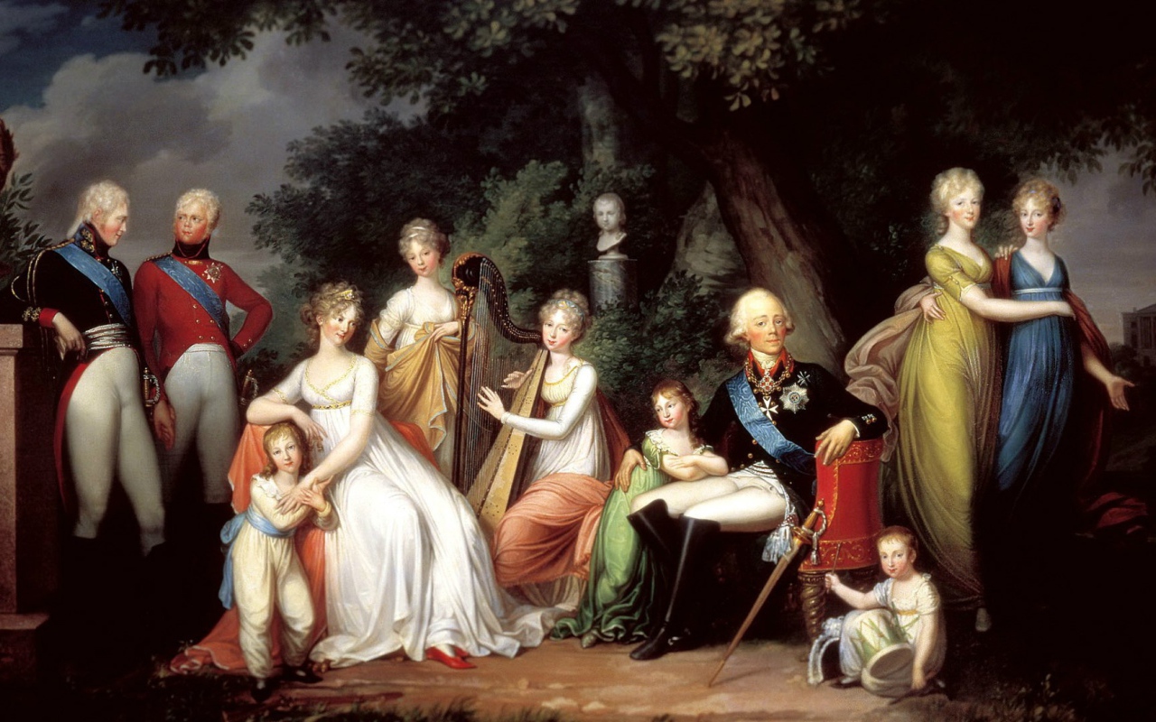 Император Всероссийский Павел I с семьёй