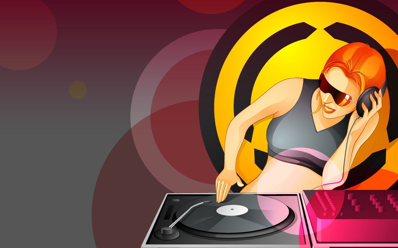 Девушка диджей 1