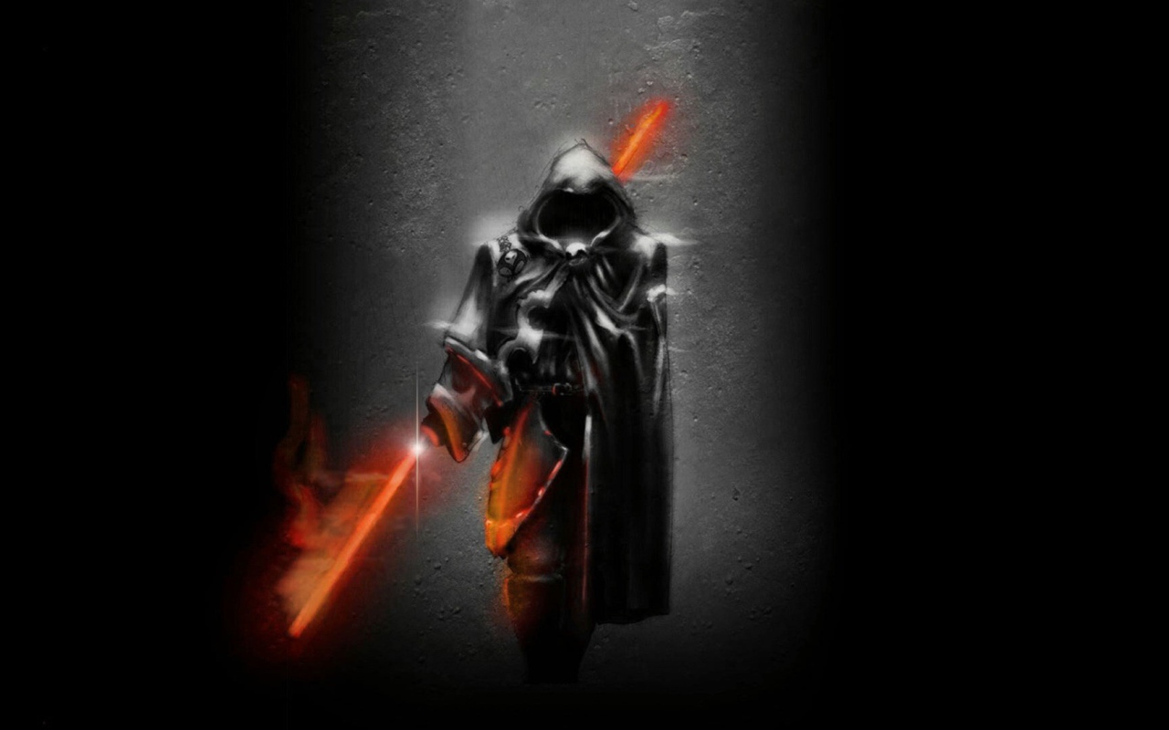 Черная смерть с огненным мечем