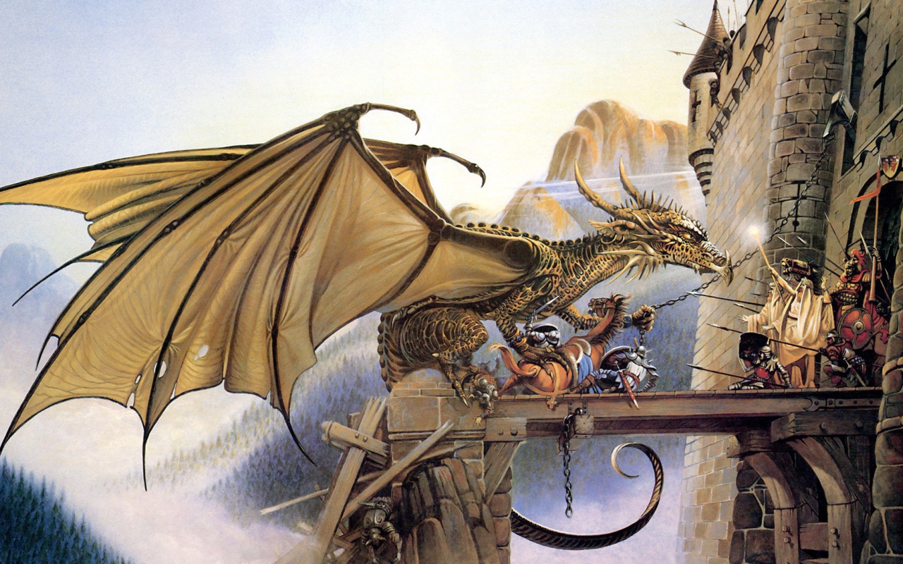 Дракон у ворот крепости