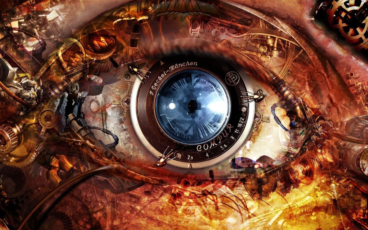 Глаз робота андроида