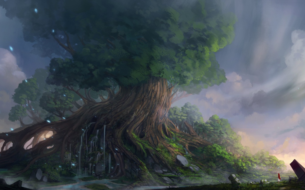 Сказочное старое дерево