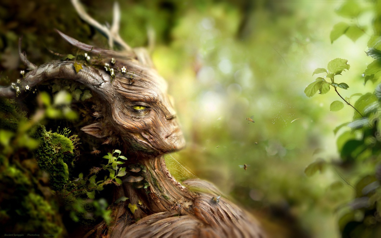 Лесная фея из дерева