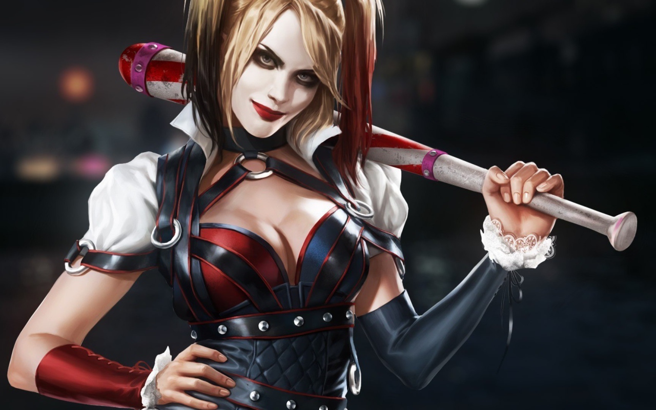 Девушка из комикса Харли Квинн