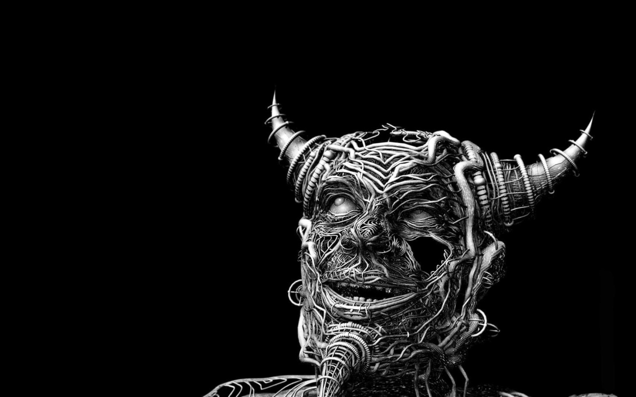 Рогатый демон из корней