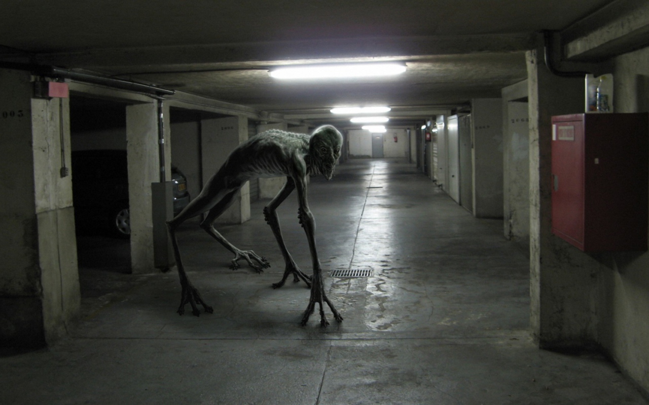 Монстр на подземной парковке