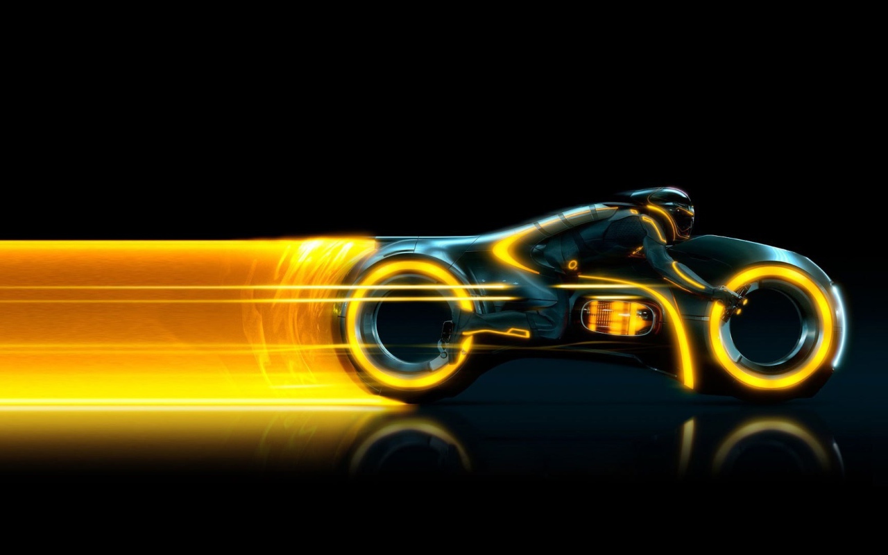 Мотоцикл Трон оранжевый