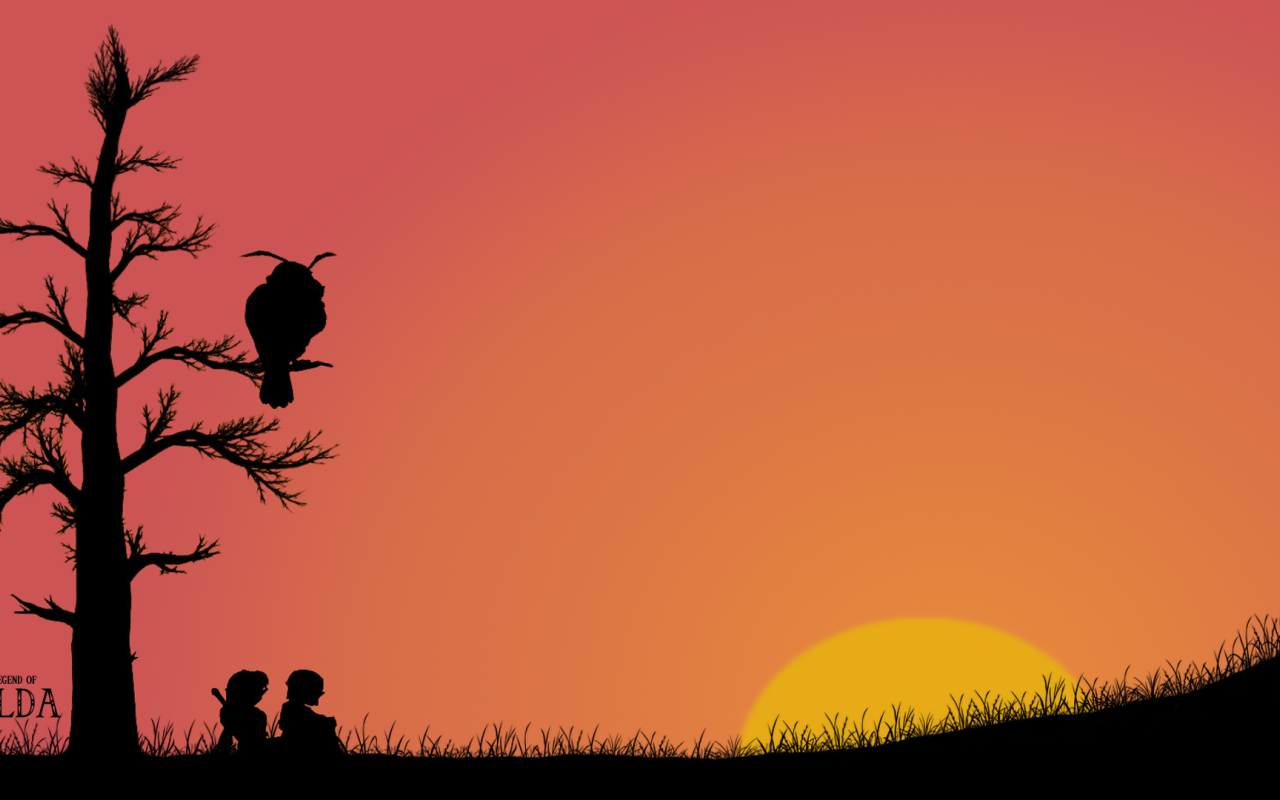 Филин на дереве над путниками