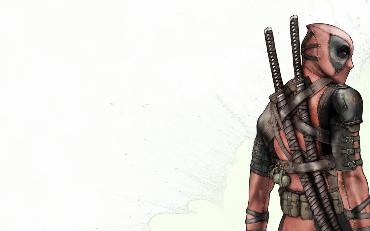 Катаны на спине Дэдпула