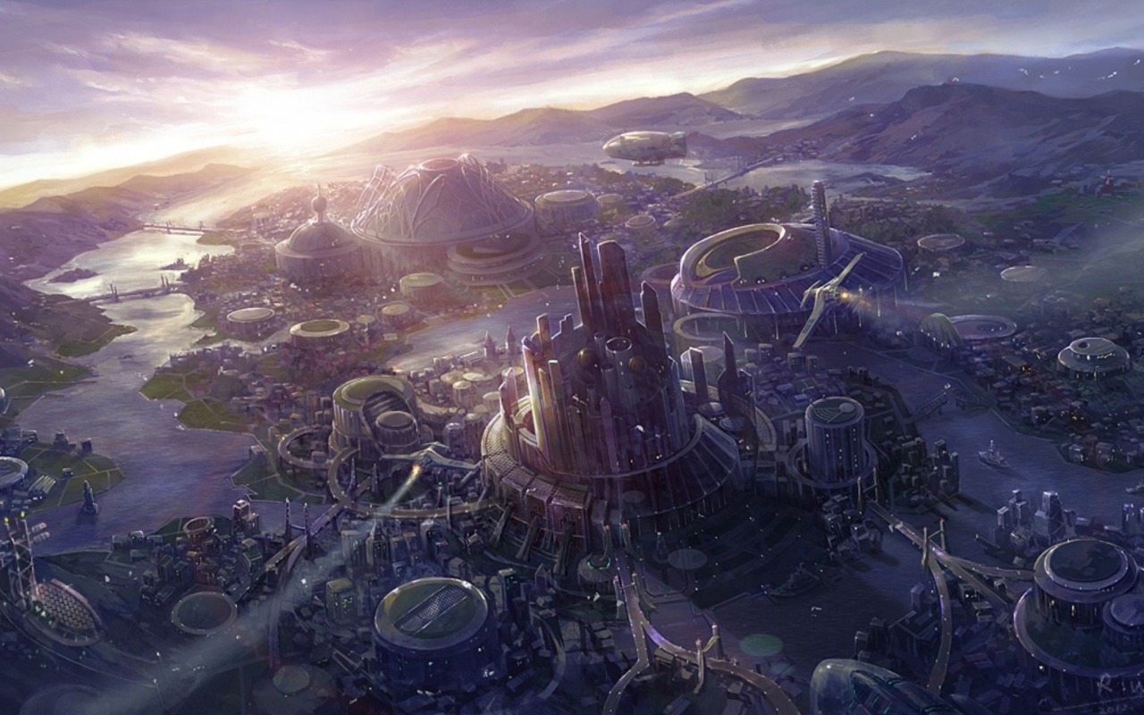 Кольцевой город в будущем