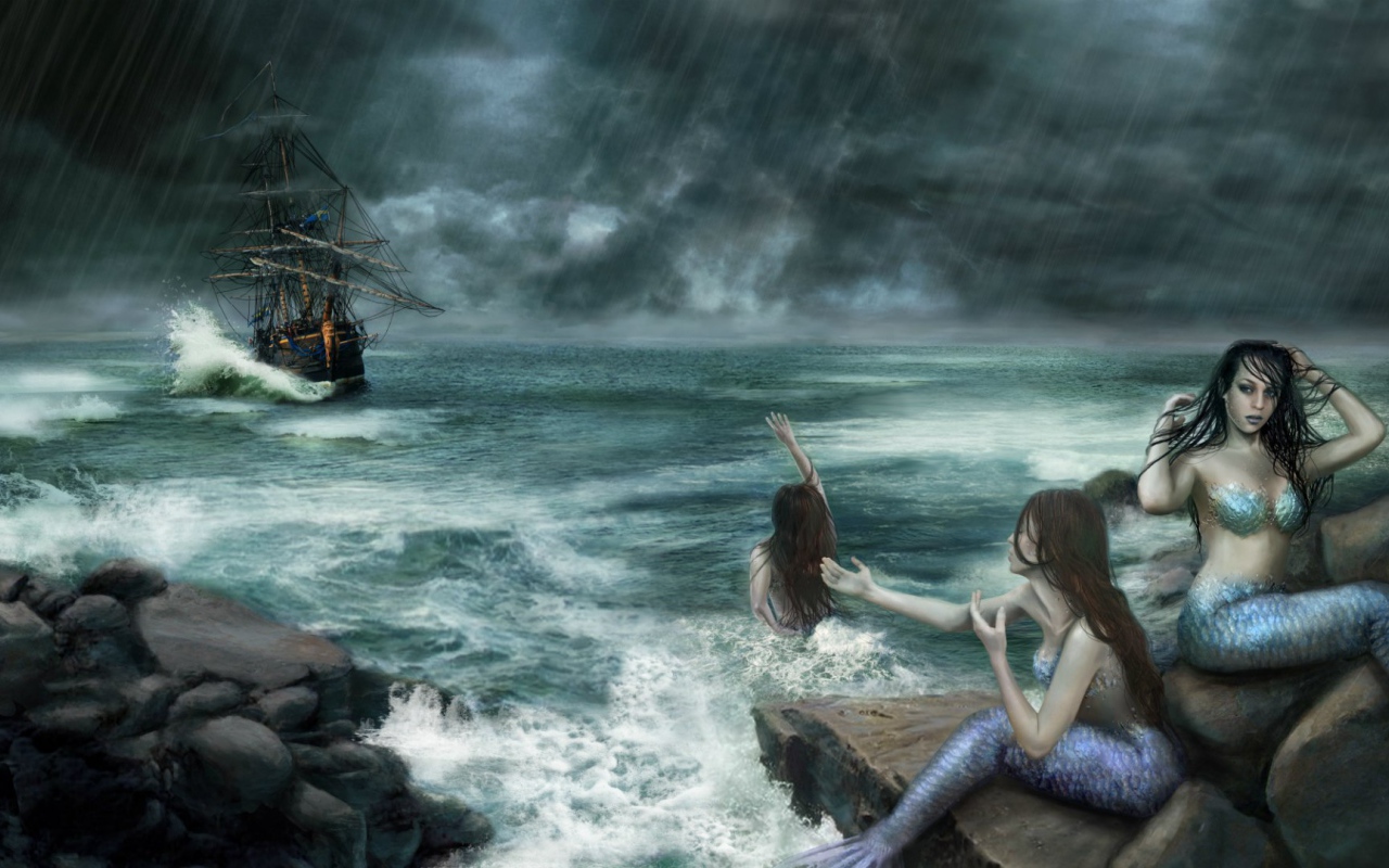 Сирены на скалах