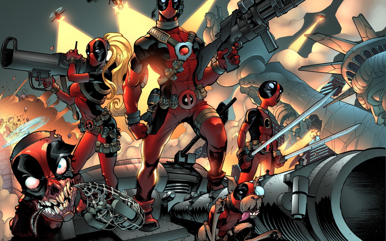 Супергерои из комикса Дэдпул